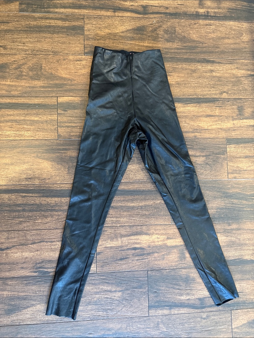 Commando Black Faux-Leather Leggings